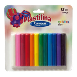 BLIST/12 PLASTILINA CAMPUS BARRITAS 200gr