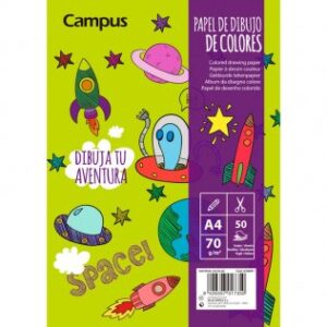 BLOC DIBUJO A4 CAMPUS PAPEL COLORES