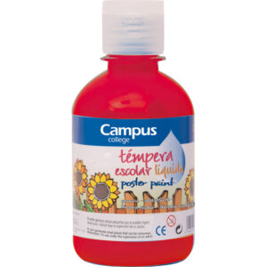 TEMPERA LIQUIDA CAMPUS 250 GR.ROJO