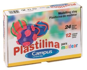 PLASTILINA CAMPUS TACO  PÑO.( 60gr) C/24 SURT.