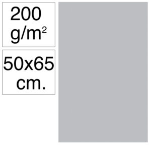CARTULINA GDE.50x65 GRIS CLARO
