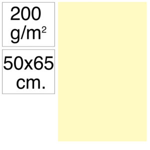 CARTULINA GDE.50x65 CREMA