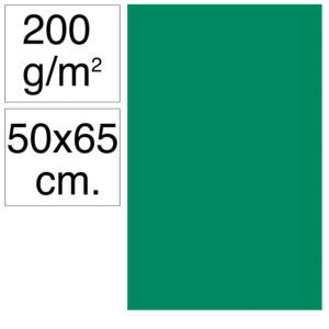 CARTULINA GDE.50x65 VERDE ABETO