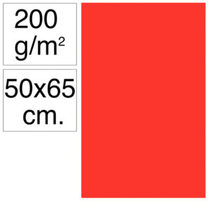 CARTULINA GDE.50x65 TOMATE