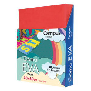 LAMINA EVA 2mm.40x60 COLOR ROJO