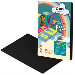 LAMINA EVA 2mm. DIN A-4 NEGRO