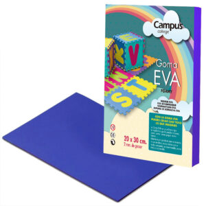 LAMINA EVA 2mm. DIN A-4 AZUL