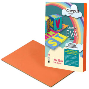 LAMINA EVA 2mm. DIN A-4 NARANJA