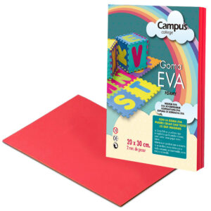 LAMINA EVA 2mm. DIN A-4 ROJO