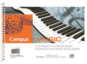 BLOC MUSICA A5 CAMPUS PAUTA ANCHA