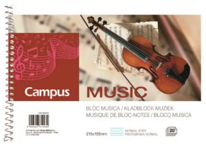 BLOC MUSICA A5 CAMPUS PAUTA NORMAL