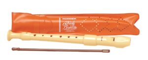 FLAUTA DULCE HOHNER 2 PZA.9516 FUNDA NARAN.