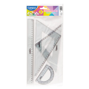 REGLAS-JUEGO 30 Cm.CAMPUS IRROMPIBLE 4 PZAS.