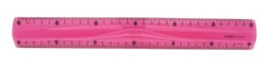 REGLA PLASTICO PVC FLEXIBLE 30 CM.COLORES CAMPUS