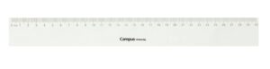 REGLA PLASTICO CAMPUS 30 CM.TRANSP.CON FUNDA