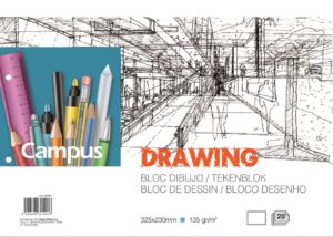 BLOC DIBUJO A4 CAMPUS DRAWING ENC REC