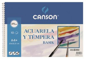 BLOC DIB.ACUARELA CANSON FOLIO BASIK 370gr