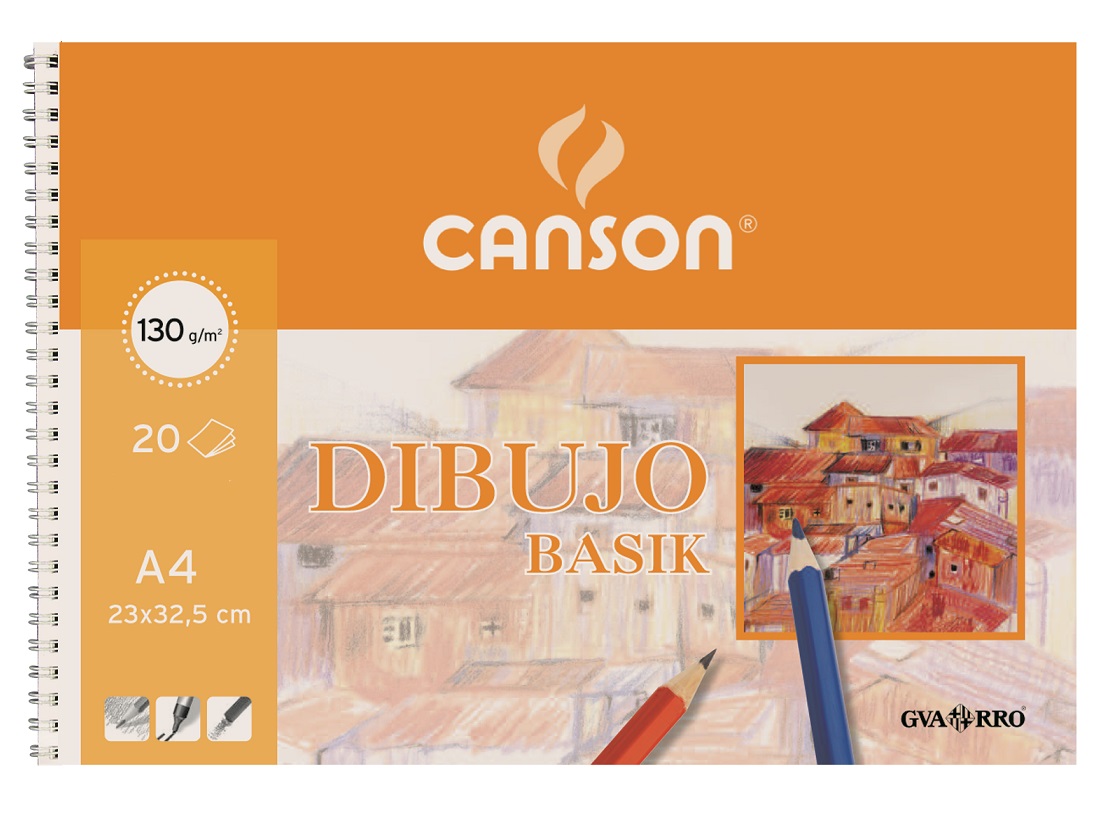 BLOC DIBUJO A4 CANSON BASIK LISO