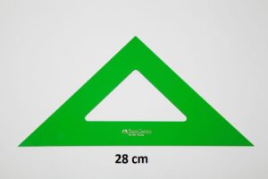 ESCUADRA FABER CASTELL 28 CM.VERDE