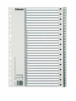 INDICE FOLIO PLAST.MULTITAL.1/31 ESSELTE