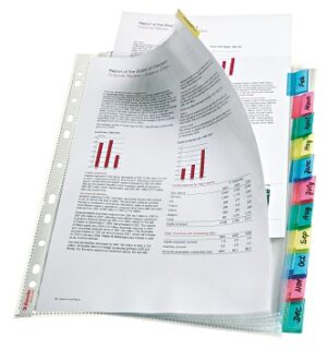 FUNDA MULTITAL.DIN A4 PP CON 12-INDICES B/12