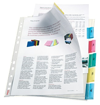 FUNDA MULTITAL.DIN A4 PP CON 6-INDICES B/ 6