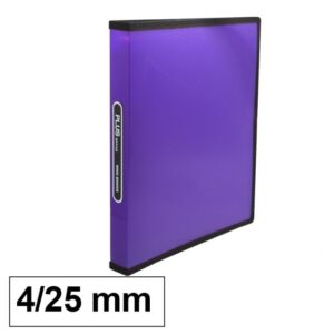 CARPETA PP..A4 4A.25mm PLUS TRANSL.RIBETE MORADA