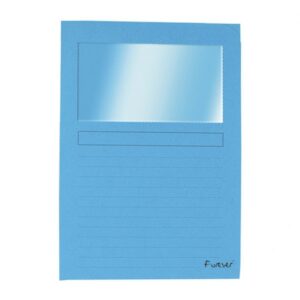 SUBCARPETA A4 VENTANA PTE/ 25 AZUL