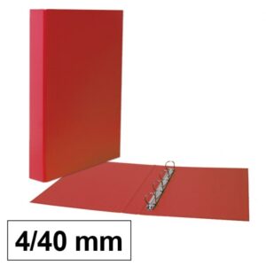 CARPETA PLAS.A.FORR.A4 PLUS 4A/40 ROJO