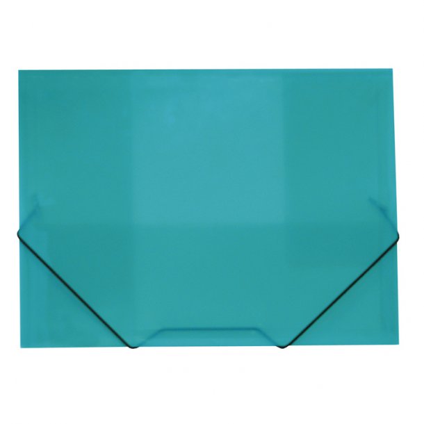 CARPETA PP.TRANSL.RAYADA SOL.A4 TURQUESA