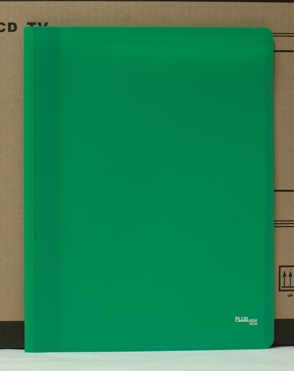 CARPETA FUNDAS A4-10H.35mcs OPACA S/LOMO VERDE