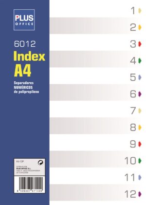INDICE A4 PLAST.MULTITAL.1/12 PLUS