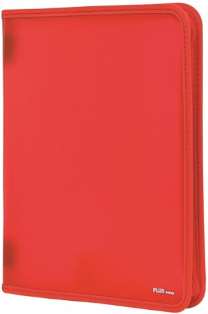 CARTERA MANO PP PLUS CREMALLERA ROJO
