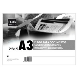 FUNDA DOCUMENTOS 420x297 DIN A-3 EXTRA RIGIDA
