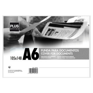 FUNDA DOCUMENTOS 148x105 DIN A-6 EXTRA RIGIDA