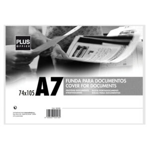 FUNDA DOCUMENTOS 105x 74 DIN A-7 EXTRA RIGIDA