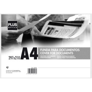 FUNDA DOCUMENTOS 297x210 DIN A-4 EXTRA RIGIDA