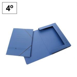 CARPETA CART.CTE.AZUL SOLAPAS CUARTA