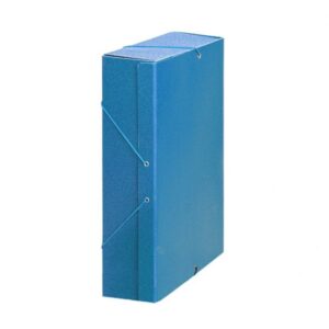 CARPETA PROY.CARTON GOMAS- 10cm AZUL