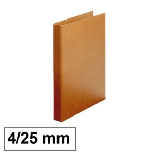 CARPETA CART.CUERO FORRADA 4A.25mm.FOLIO