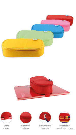 PORTATODO OXFORD OVALADO COLORES SURT.