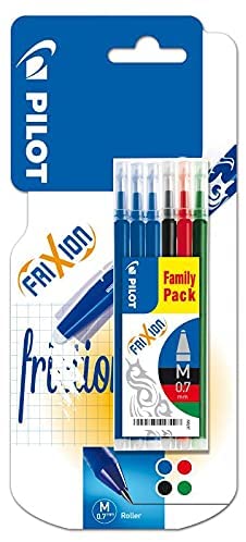 BLISTER/6 REC.BOLI PILOT FRIXION 3AZ/N/R/V