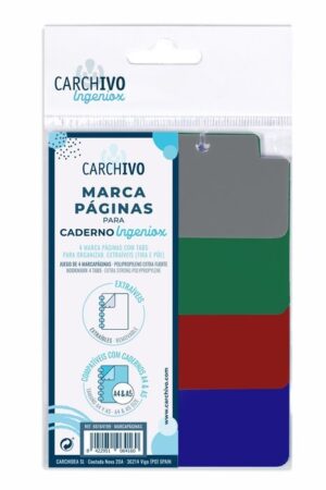 MARCAPAGINAS INGENIOX PP OPACO 4 POSICIONES