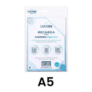 RECAMBIO CUADERNO INGENIOX A5 50 HOJAS CUADRO