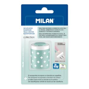 BLT/ 1 SACAPUNTAS MILAN DOBLE ANTIBACTERIAS