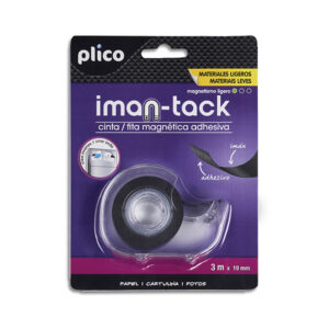 CINTA MAGNETICA ADHESIVA 3mt x 19 mm PORTARROLLO PLICO