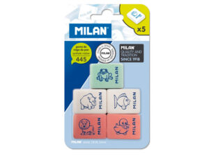 GOMAS BORRAR MILAN BLISTER 5x445