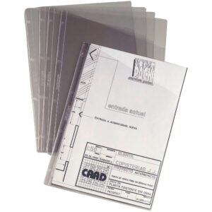FUNDA PLANOS PVC A4 CORTE OBLICUO 4-TALAD.