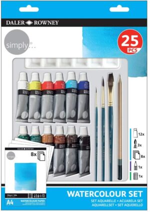 SET ACUARELA DALER ROWNEY SYMPLY 25 PIEZAS