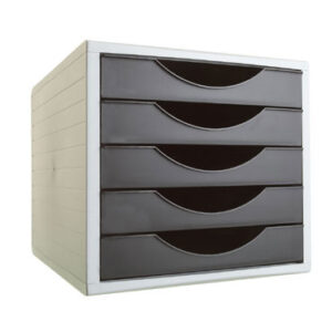 MODULO PP. 5 CAJONES ARCHIVOTEC GRIS / NEGRO